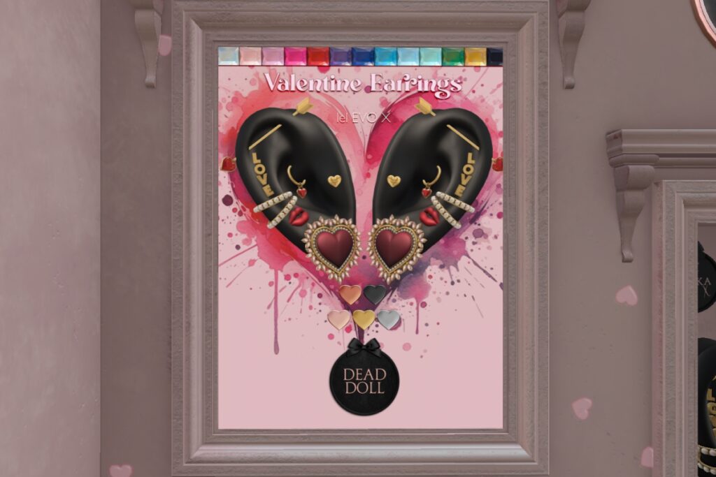 Valentine Earrings - EvoX, L$250