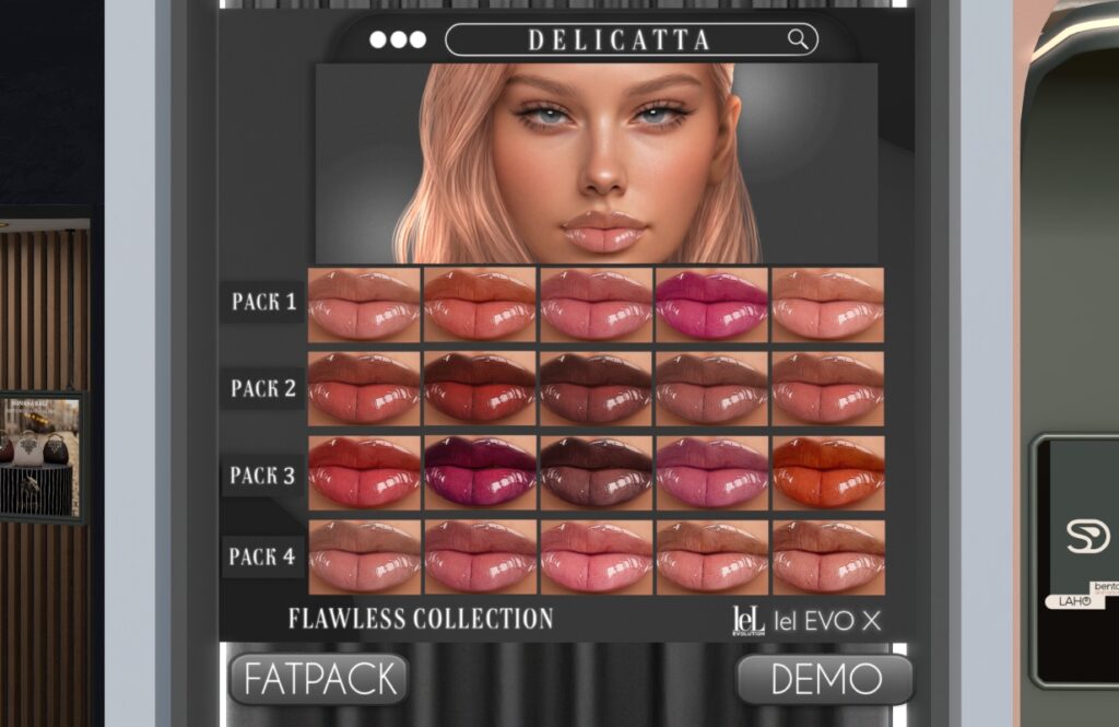Flawless Collection Lipstick - Evo/EvoX, L$199 each/L$599 FP