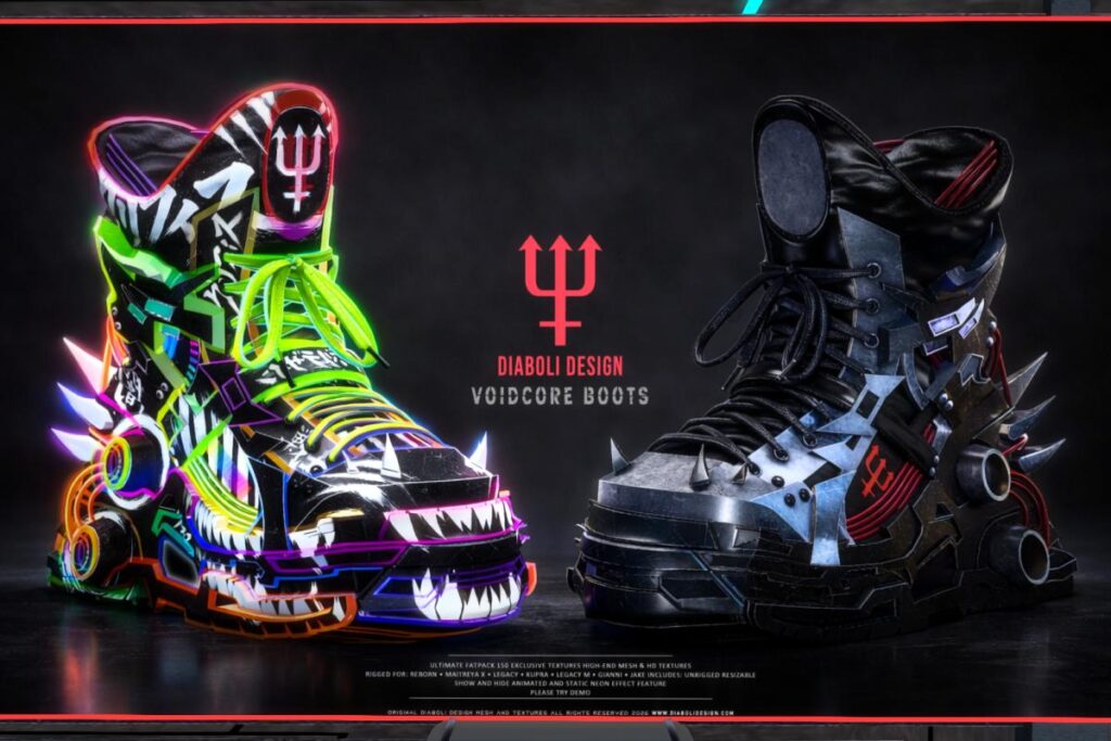 Voidcore Boots - Gianni/Inithium/Jake/Legacy F+M/MaitreyaX/Reborn, L$999