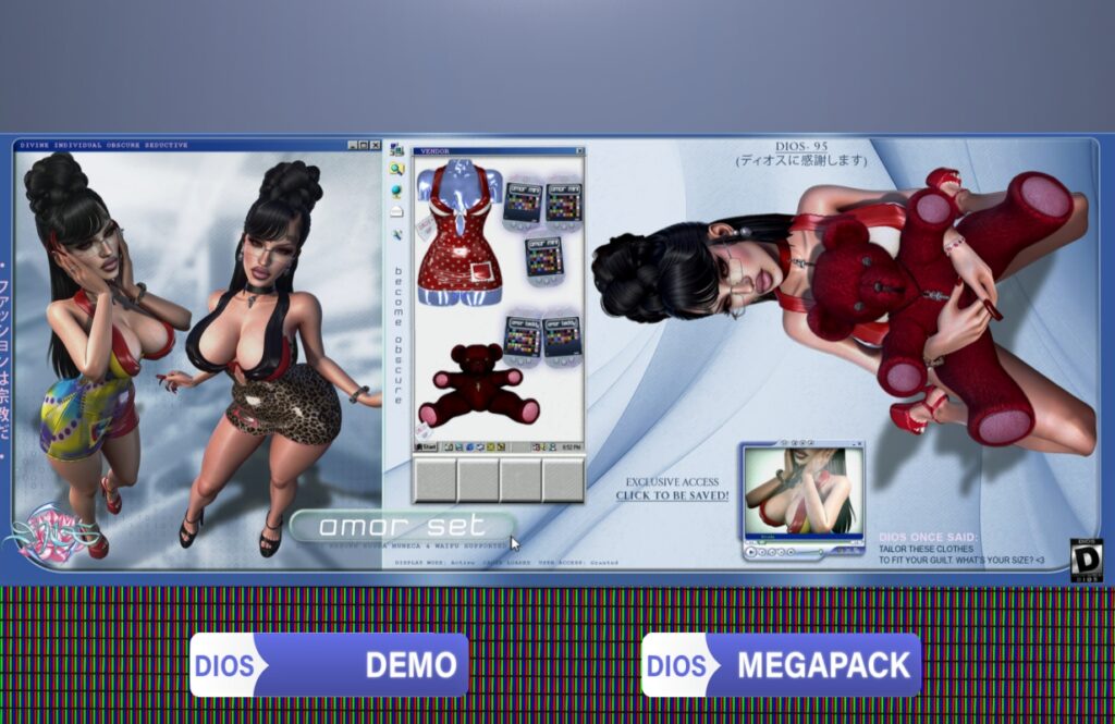 Amor Set - Inithium/Legacy/Reborn/Yentements/+mods, L$300-L$325 each/L$1095 each FP/L$3195 MP