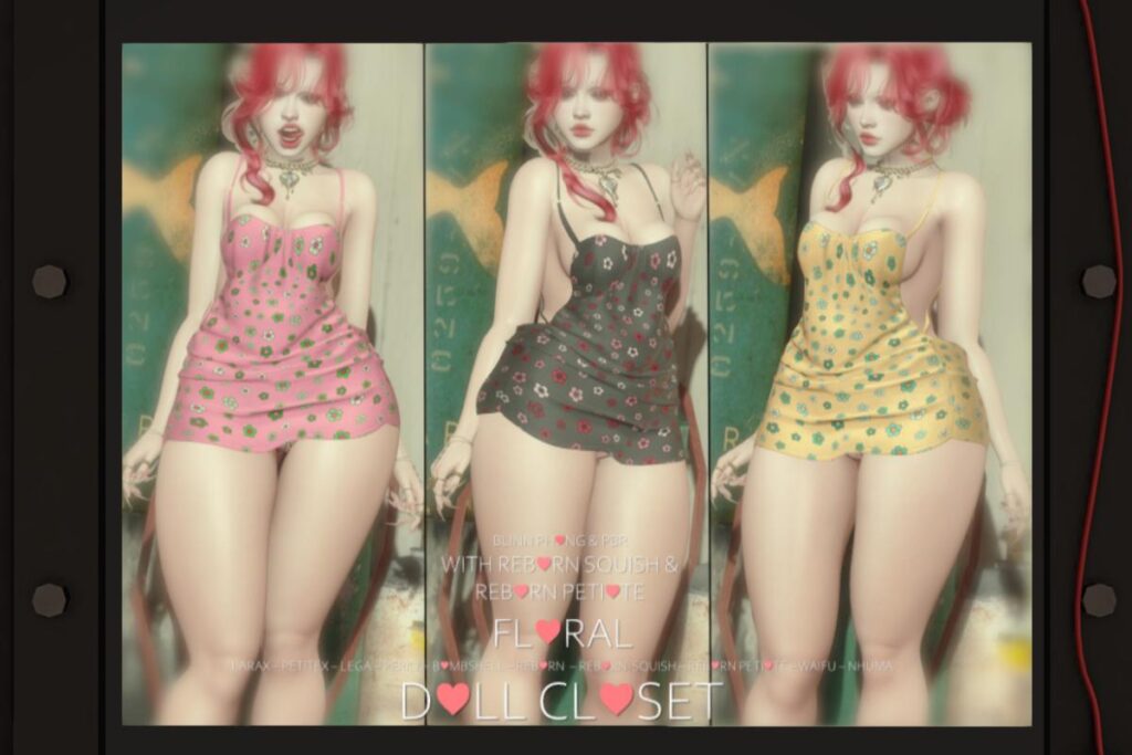 Floral Dress - Legacy/MaitreyaX/Nhumana/Reborn/+mods, L$699 each/L$1999 FP