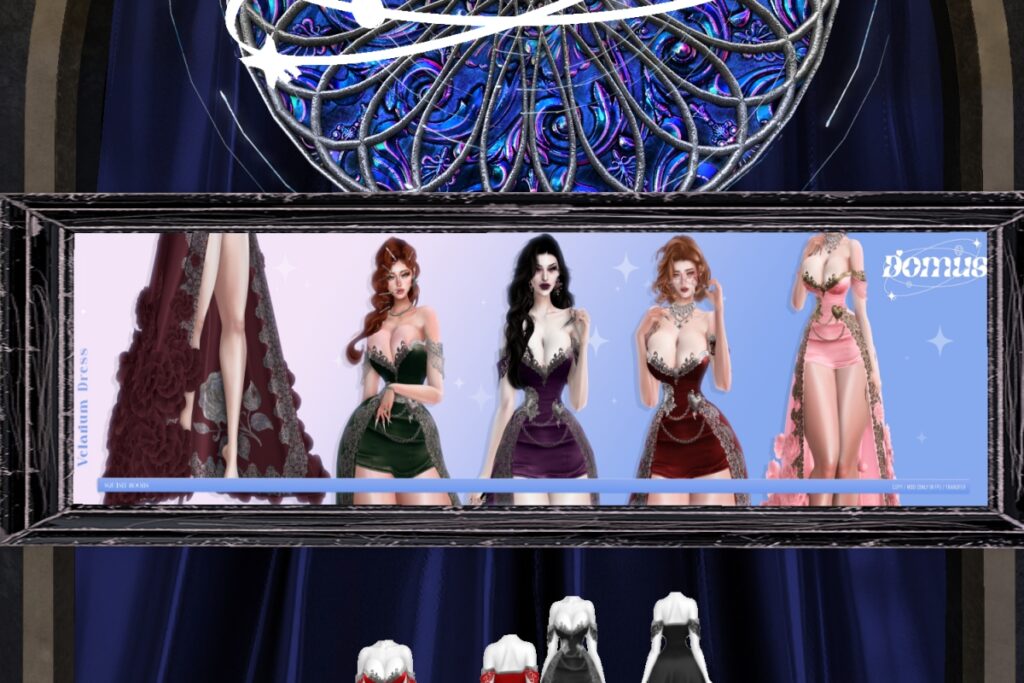 Velarium Dress - Reborn, L$350 each/L$1250 FP