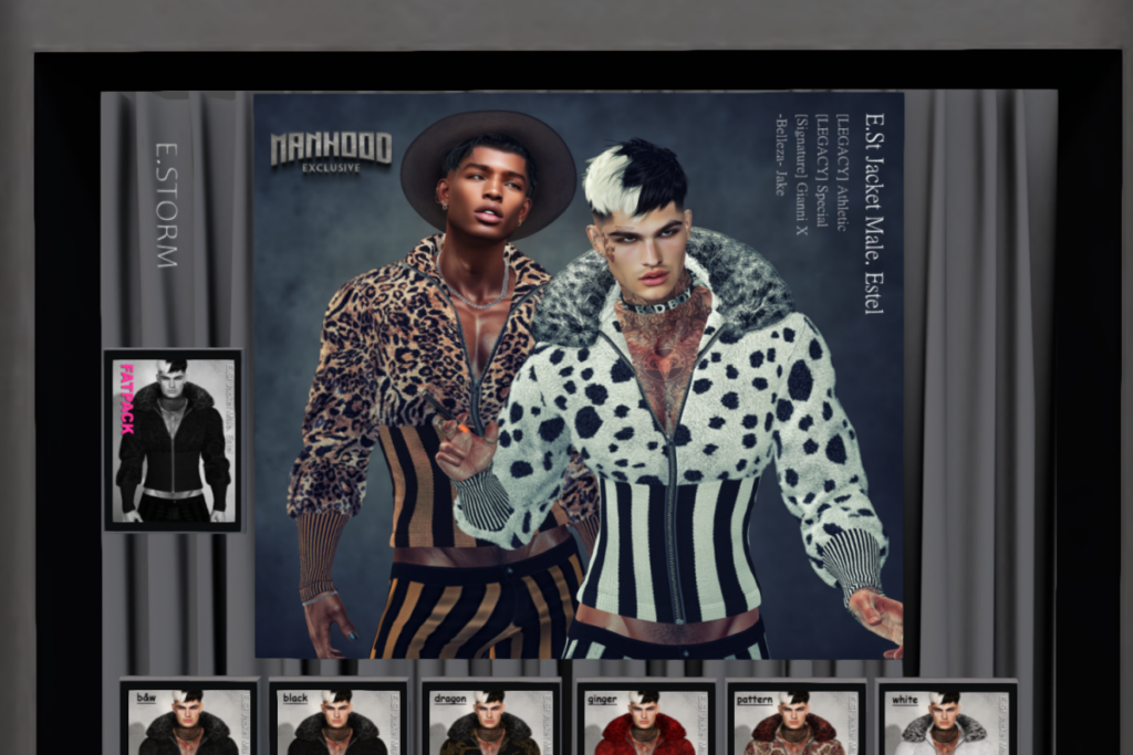 Jacket Male Estel - Jake/GianniX/Legacy/+mods, L$260 each/L$1400 FP