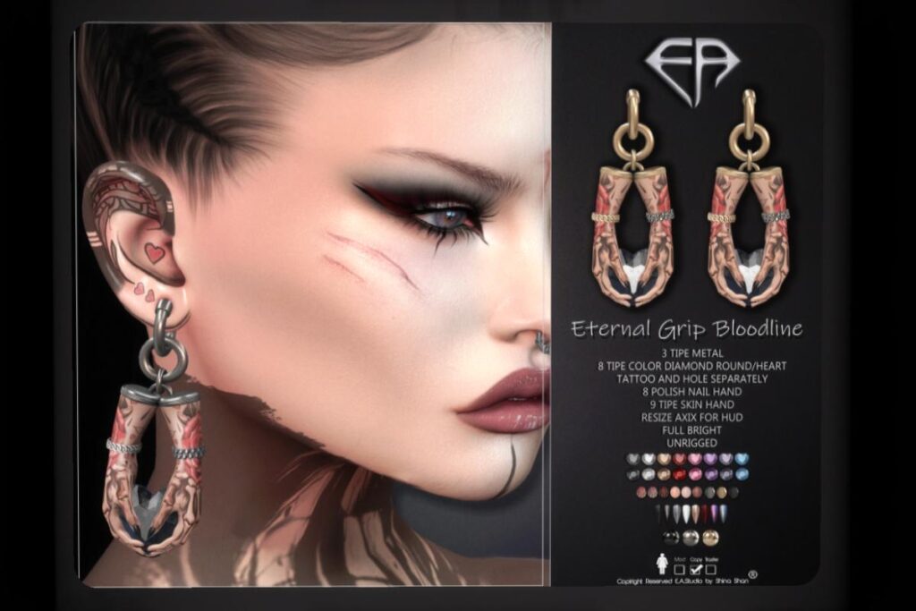 Eternal Grip Bloodline Earrings, L$350