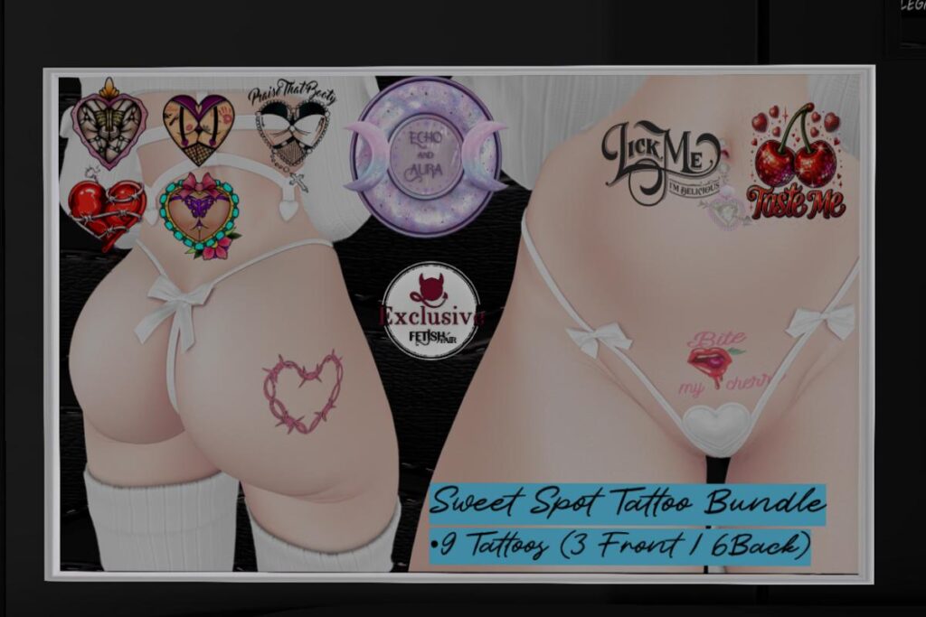 Sweet Spot Tattoo Bundle - BOM, L$150
