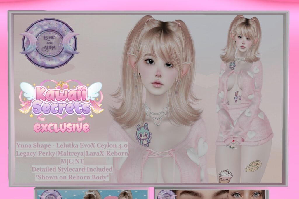 Yuna Shape - Lelutka Ceylon/Legacy/Maitreya/Reborn/+mods, L$299