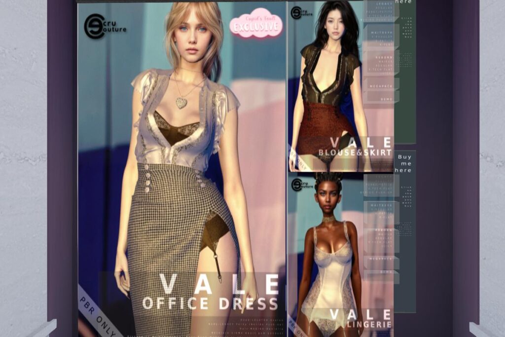 Vale Office Sets - Legacy/MaitreyaX/Reborn/+mods, L$399-L$499 each/L$799-L$999 each FP
