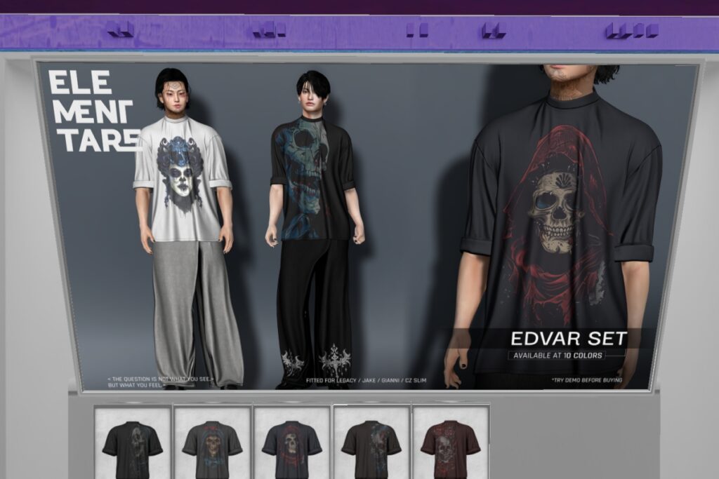 Edvar Set - CZ Slim/Gianni/Jake/Legacy, L$250 each/L$950 FP