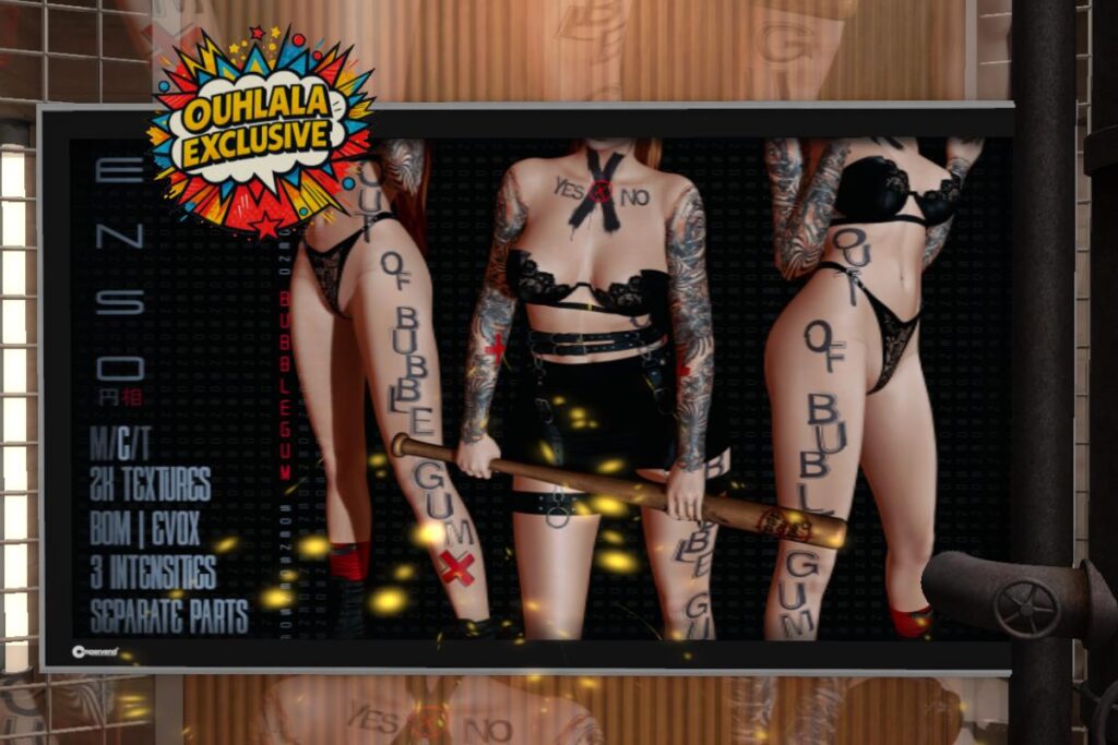 Bubblegum Tattoo - BOM, L$290