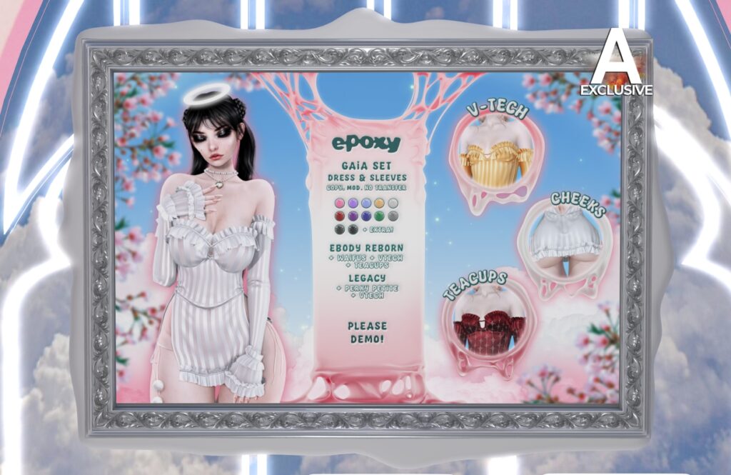 Gaia Set - Legacy/Reborn/+mods, L$800 each Body Pack