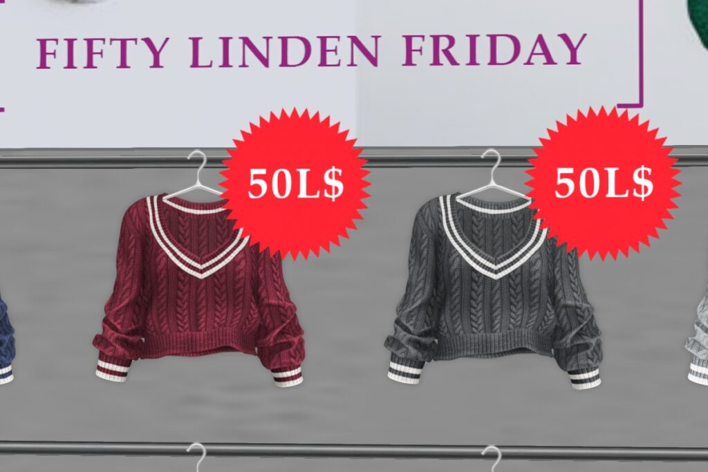 Steffi Sweater -Legacy/MaitreyaX/Reborn/+mods	<a href="http://maps.secondlife.com/secondlife/LE%20LOOK/173/131/12" target="_blank">Teleport</a>