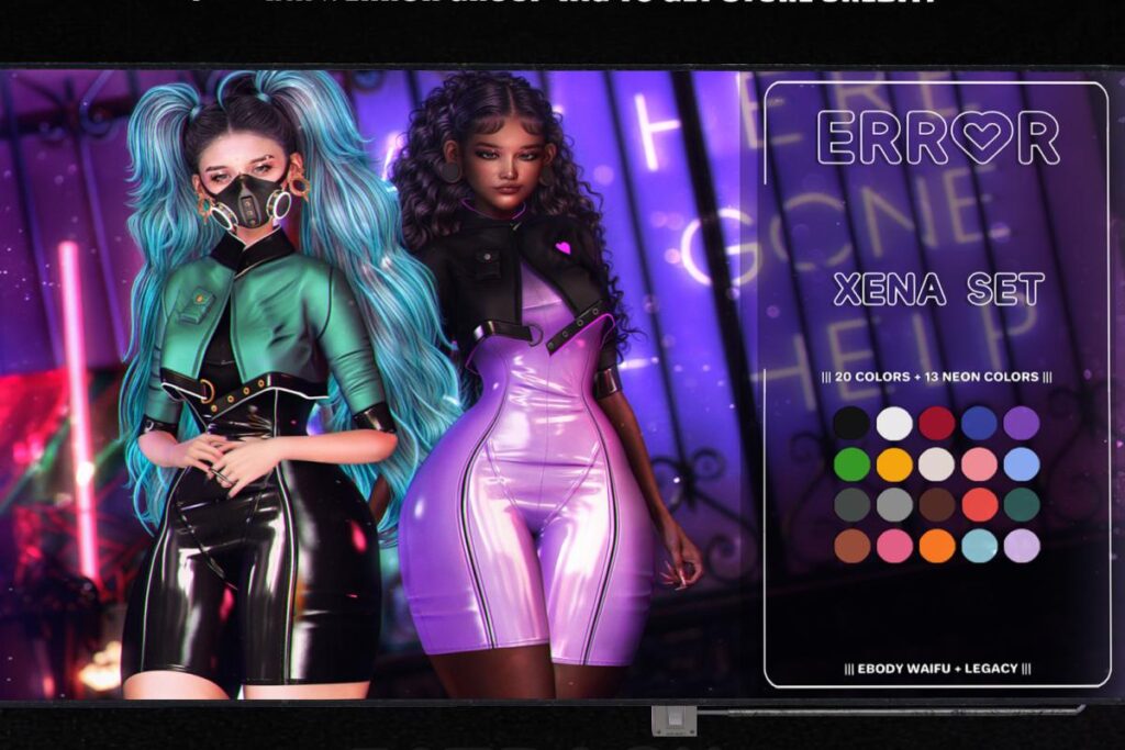 Xena Set - Legacy/Reborn/+mods, L$199 each/L$999 FP