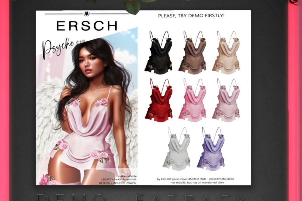 Psyche Dress - Legacy/MaitreyaX/Reborn/+mods, L$249 each/L$999 FP