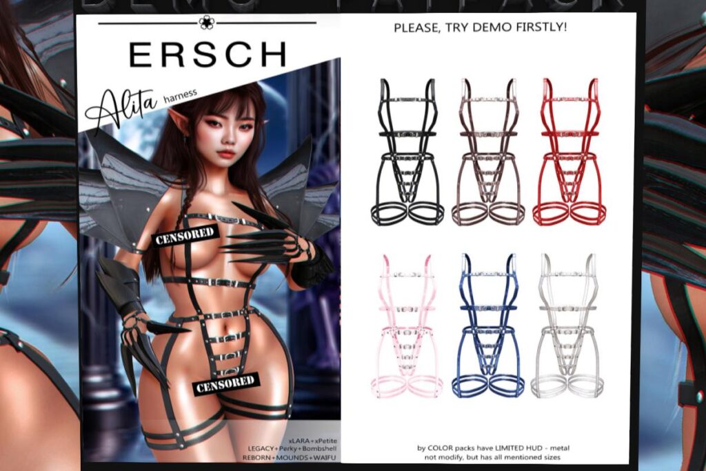 Alita Harness - Legacy/MaitreyaX/Reborn/+mods, L$199 each/L$999 FP