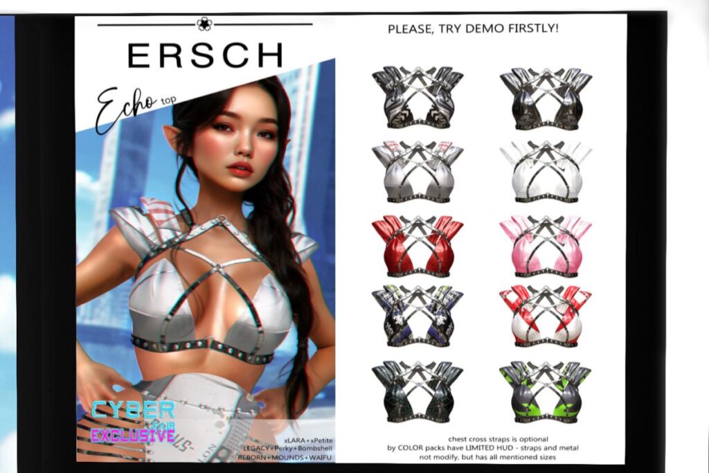 Echo Top - Legacy/MaitreyaX/Reborn/+mods, L$199 each/L$999 FP