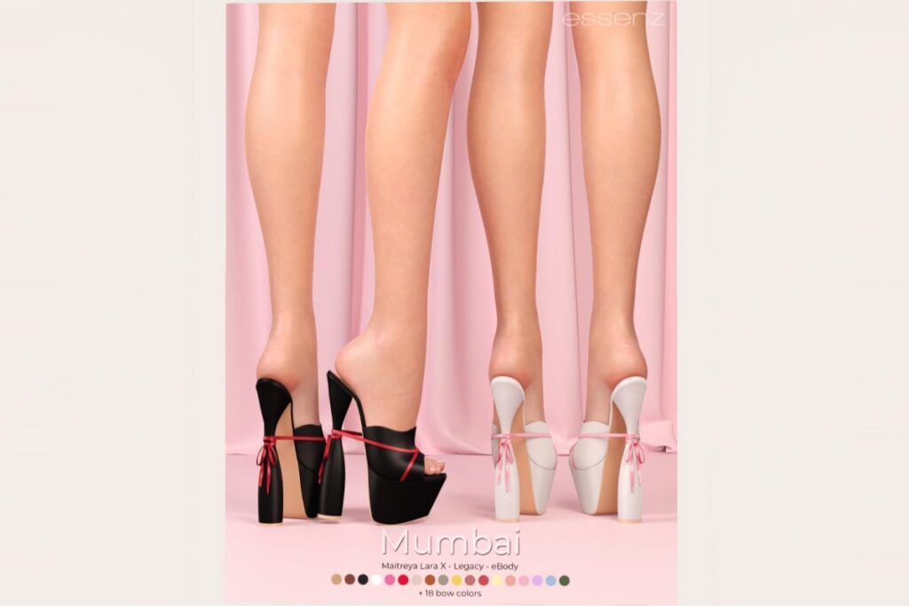 Mumbai Heels - Legacy/MaitreyaX/Reborn, L$299 each/L$399 per pack/L$1399 MP