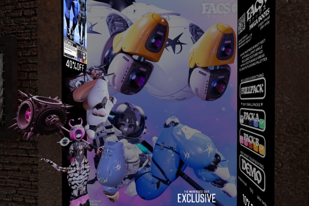 Megaboots - Legacy F+M/Reborn, L$585 each/L$1080 FP