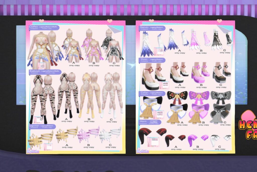 Lunar Outfit &amp; Accessories - Legacy/Reborn/+mods, L$200-L$388 each/L$588-L$2688 each FP/L$3688 MP