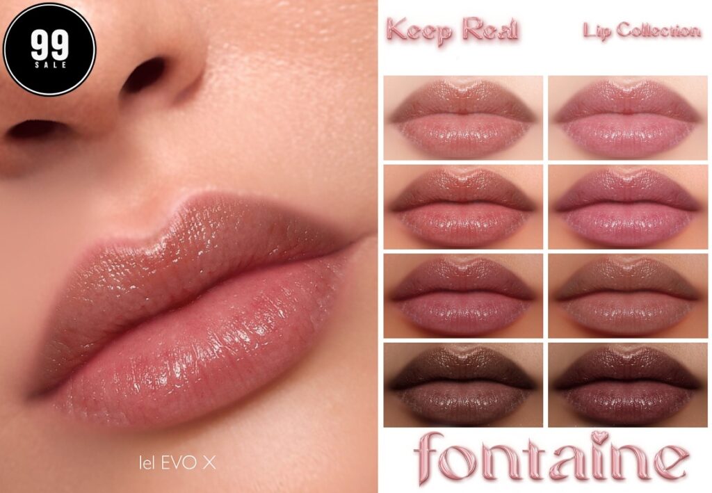 Keep Real Lipsticks - EvoX 	<a href="https://maps.secondlife.com/secondlife/VELOUR/66/140/83" target="_blank">Teleport</a>