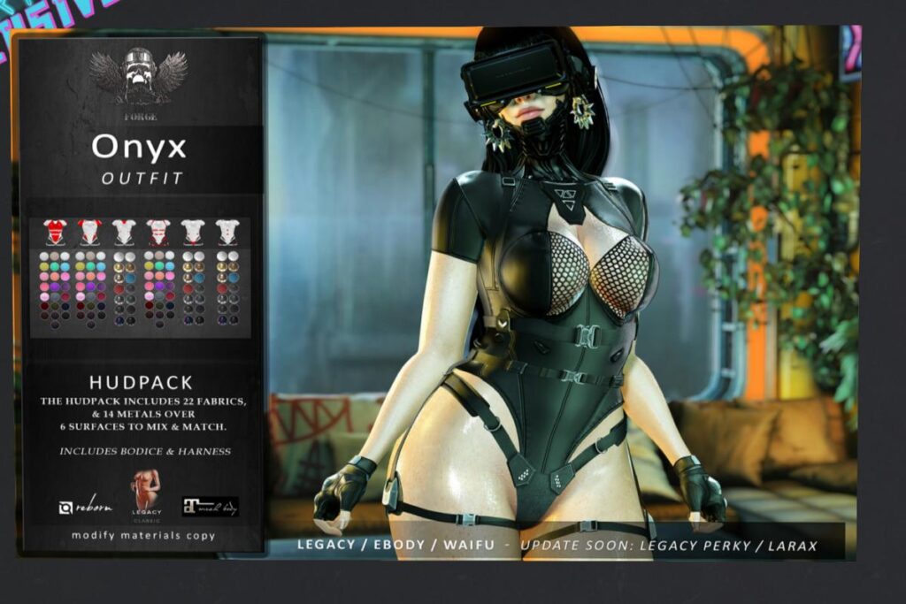 Onyx Outfit - Legacy/MaitreyaX/Reborn/+mods, L$369 each/L$1499 FP