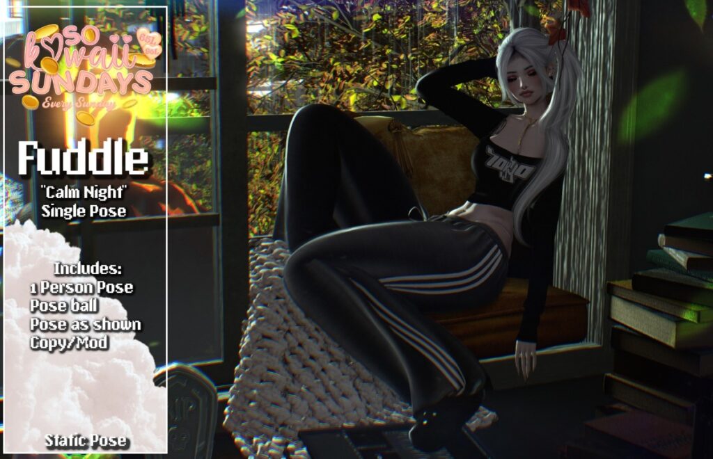 Calm Night Pose	<a href="http://maps.secondlife.com/secondlife/Blume/159/95/3757" target="_blank">Teleport</a>