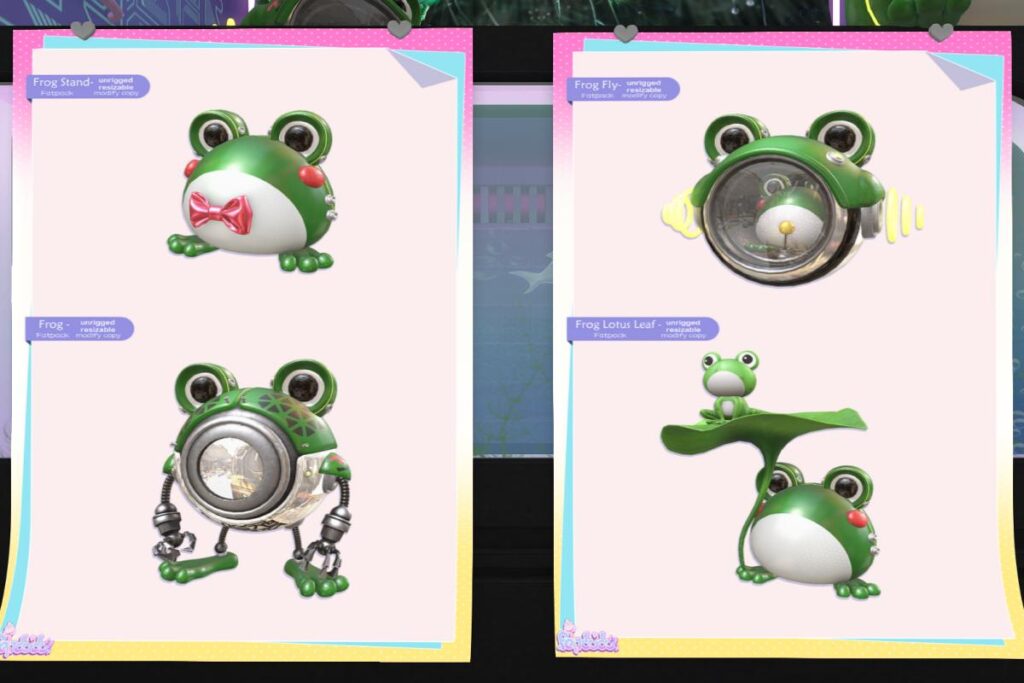 Frog Suits, L$250 each