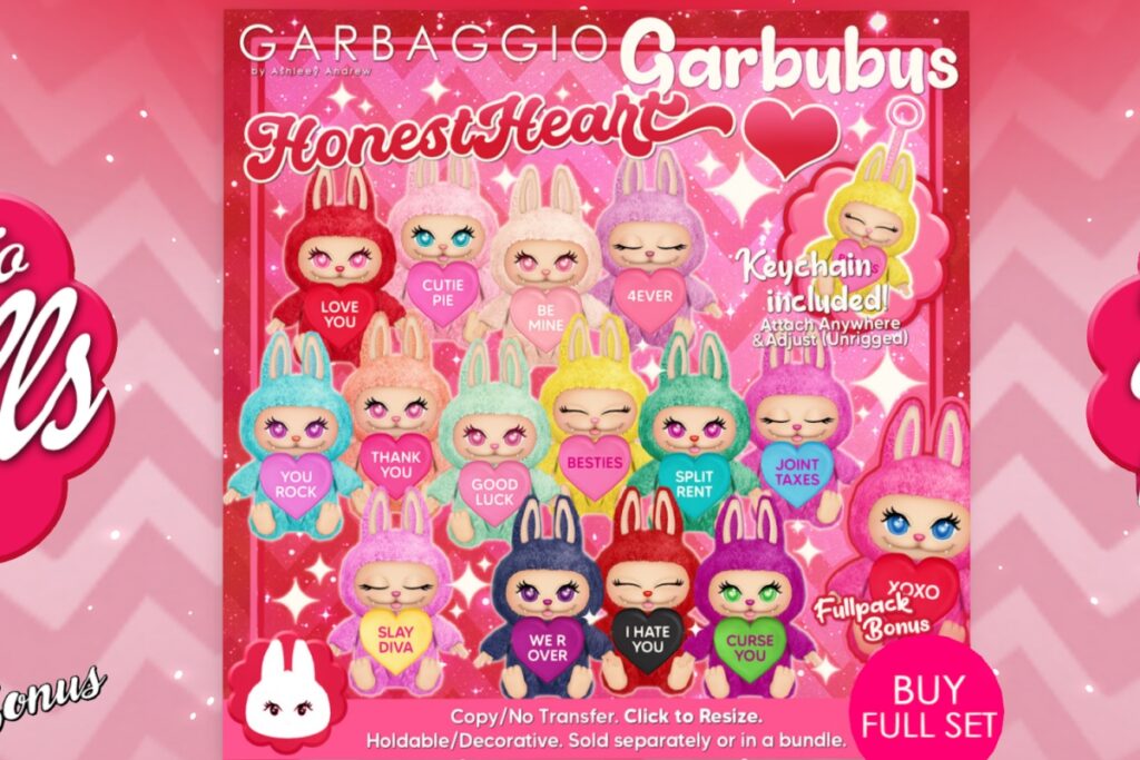 HonestHeart, L$249 each/L$999 FP