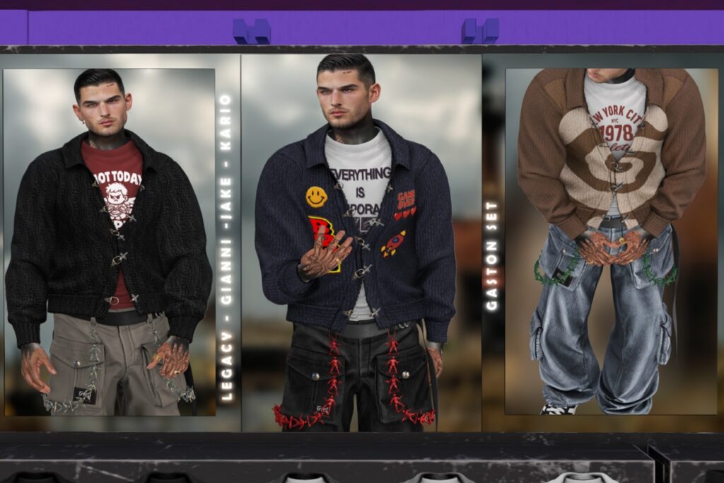 Gaston Jacket &amp; Pants - Gianni/Jake/Kario/Legacy, L$279 each/L$1799 each FP