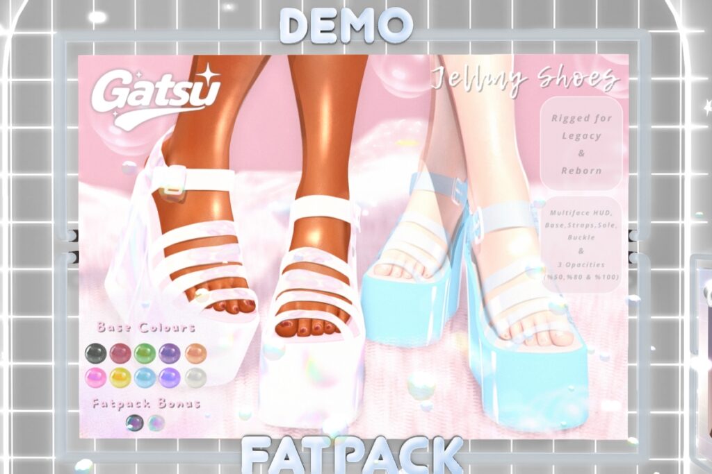 Jellmy Shoes - Legacy/Reborn, L$350 each/L$599 FP