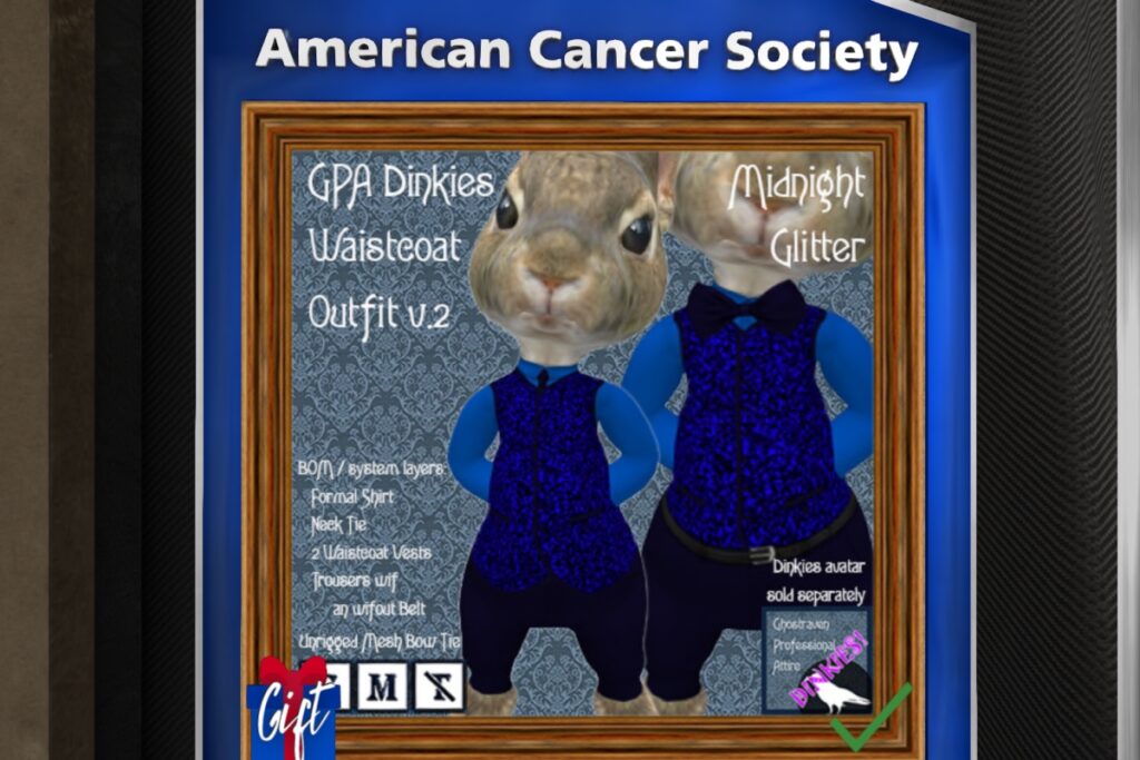 Midnight Glitter Waistcoat, L$150