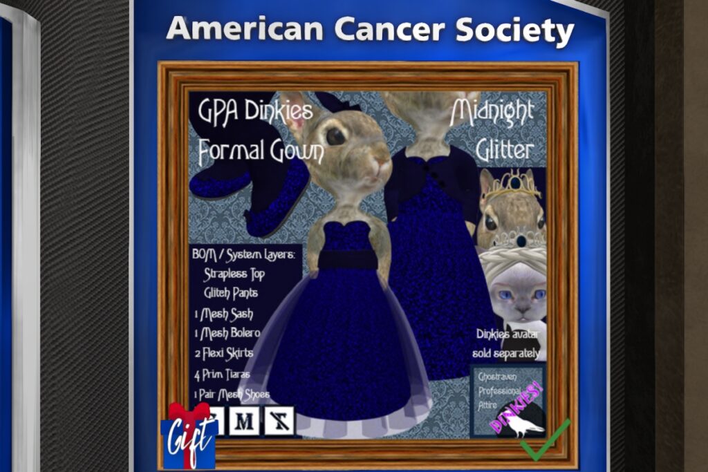 Midnight Glitter Formal Gown, L$300