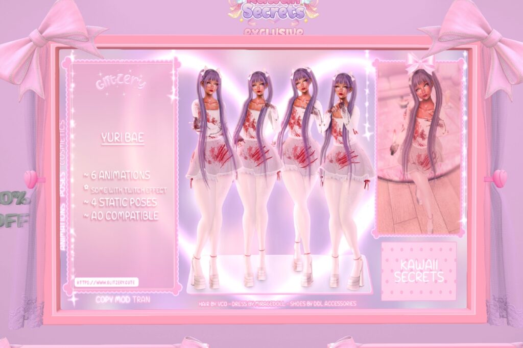 Yuri Bae Animations, L$360