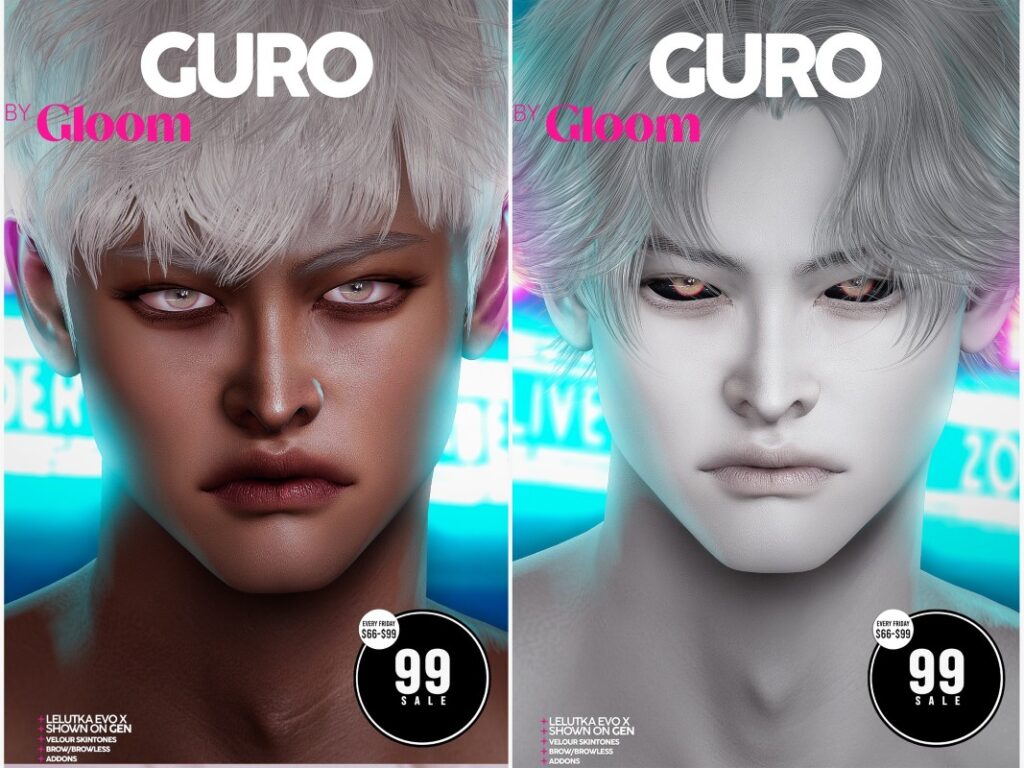 Guro Skin Human - EvoX | Guro Skin Fantasy - EvoX	<a href="https://maps.secondlife.com/secondlife/Moonstar/134/168/44" target="_blank">Teleport</a>