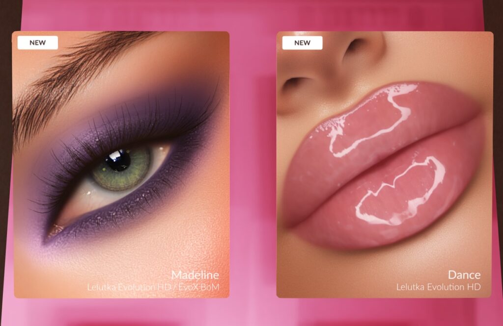 Madeline Eyeshadow &amp; Dance Lipstick - EvoX, L$330 each