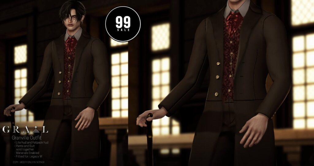 Granville Outfit - Legacy	<a href="http://maps.secondlife.com/secondlife/Hell%20Fire/30/134/652" target="_blank">Teleport</a>