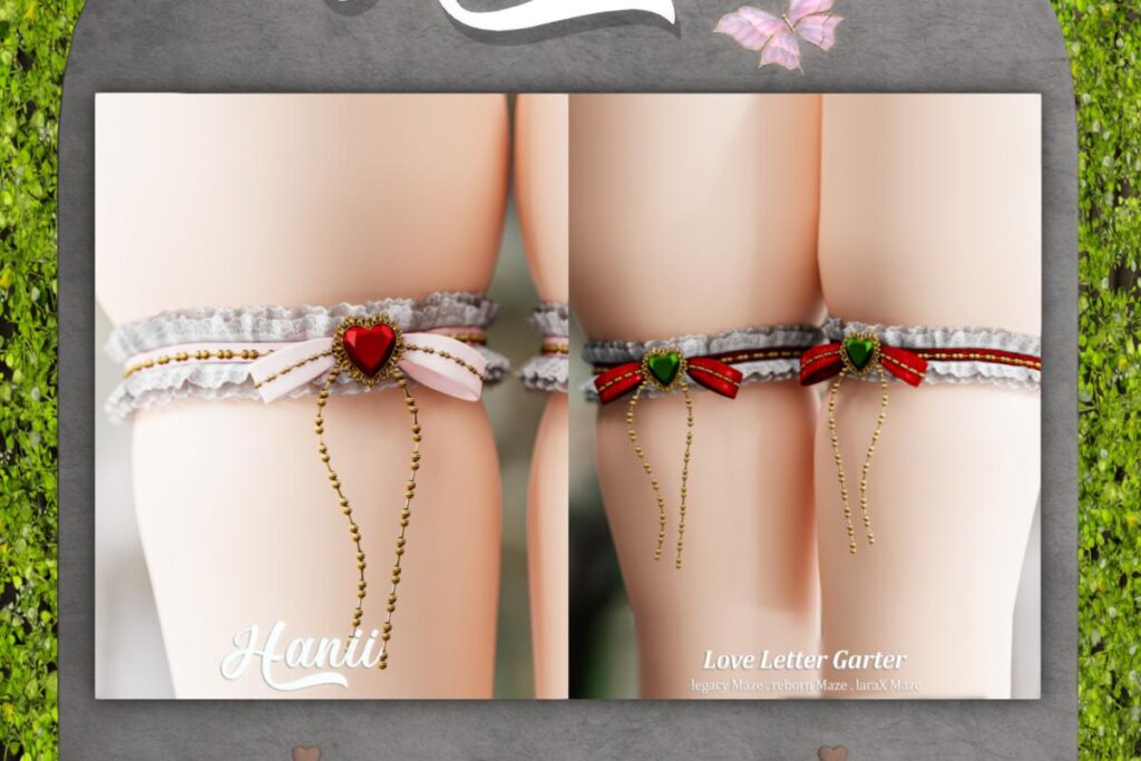 Love Letter Garter - Legacy/MaitreyaX/Reborn/+mods, L$299 each/L$999 FP