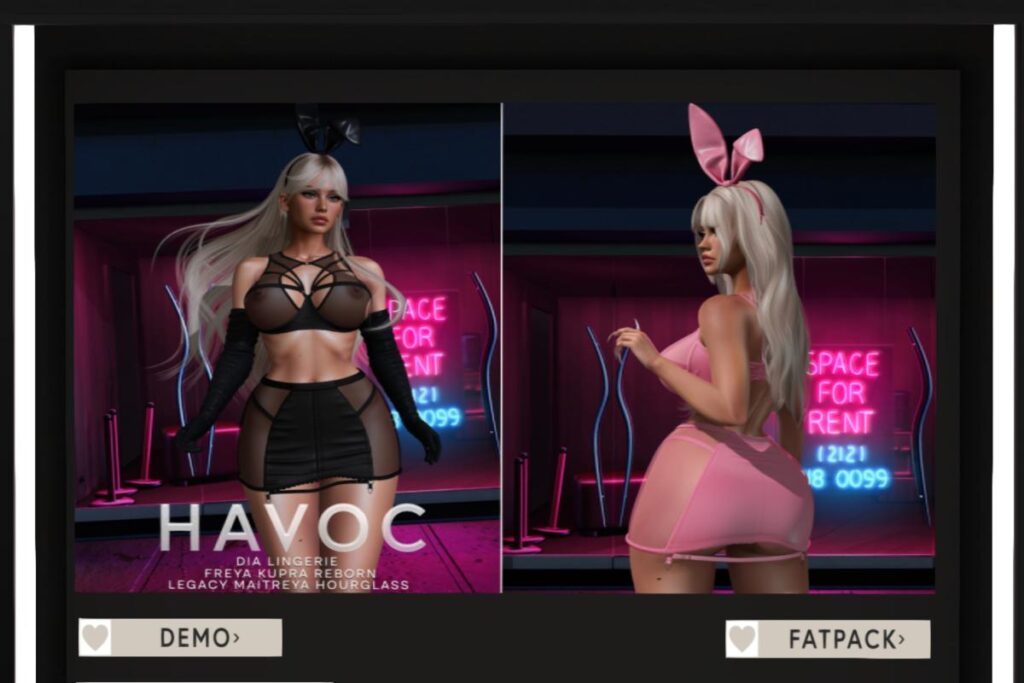 Dia Lingerie - Freya/Hourglass/Inithium/Legacy/Maitreya/Reborn, L$299 each