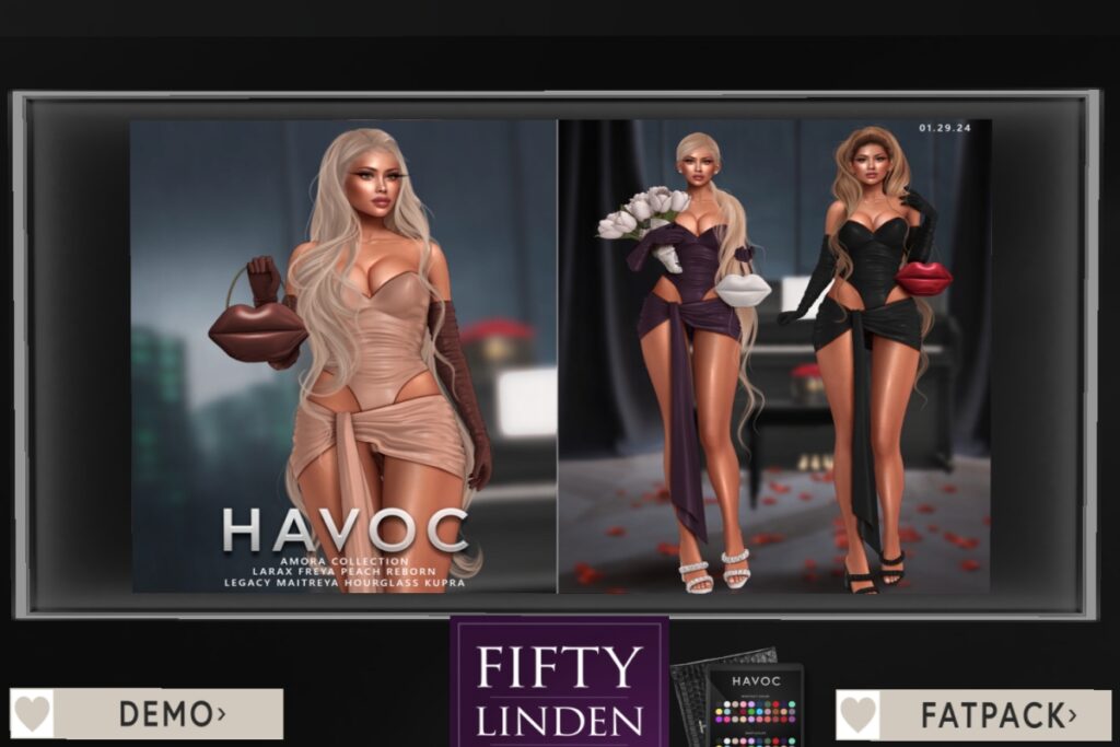 Amora Set -Inithium/Hourglass/Legacy/MaitreyaX/Peach/Reborn	<a href="http://maps.secondlife.com/secondlife/Mon%20Cheri/94/141/26" target="_blank">Teleport</a>