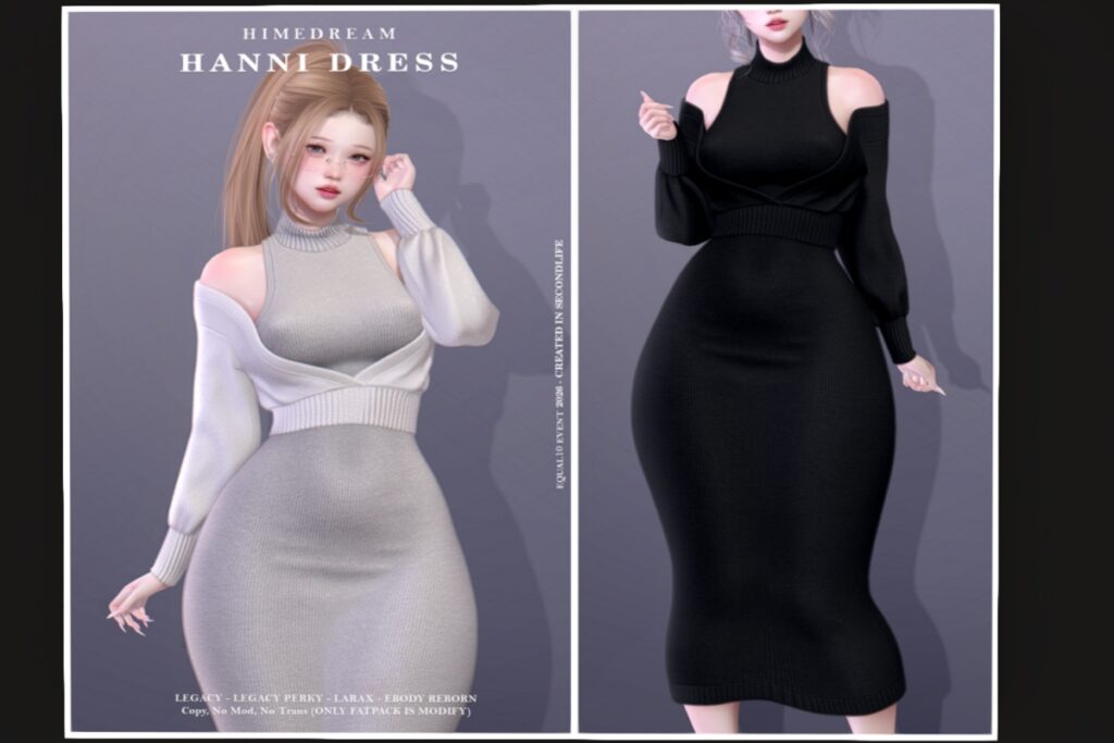 Hanni Dress - Legacy/MaitreyaX/Reborn/+mods, L$250 each/L$1999 FP