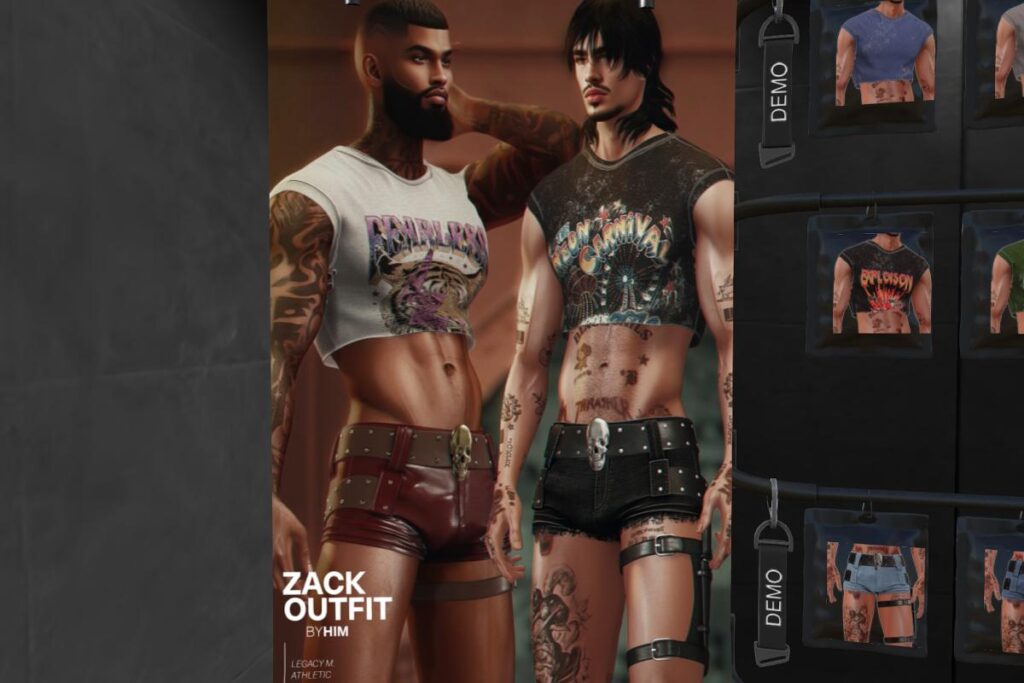 Zack Outfit - Legacy Male/+mods, L$199 each/L$1099 each FP