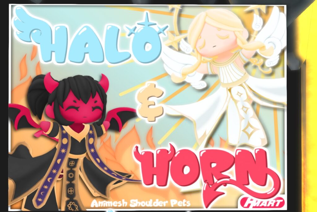 Halo &amp; Horn Shoulder Pets, L$510