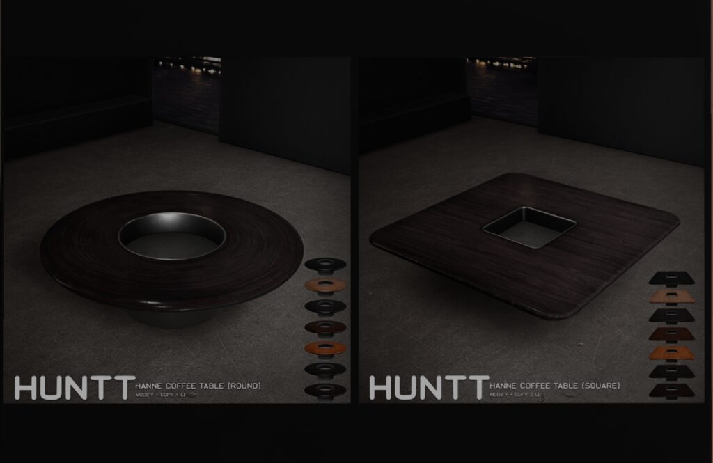 Hanne Coffee Table, L$222 each FP
