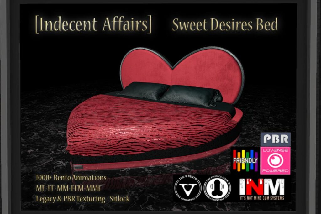 Sweet Desires Bed, L$2499