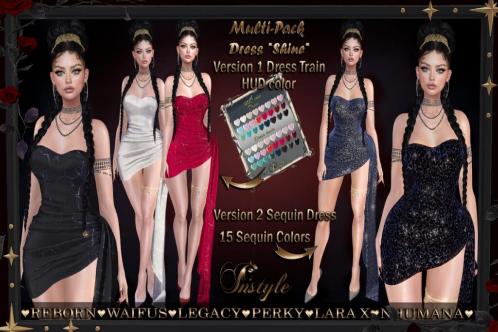 Train Dress - Legacy/MaitreyaX/Nhumana/Reborn/+mods, L$299 each/L$1298 FP