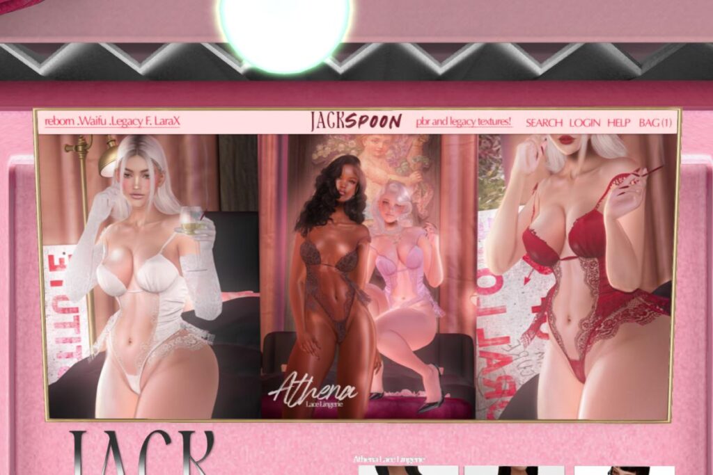 Athena Lace Lingerie - Legacy/MaitreyaX/Reborn/+mods, L$249 each/L$999 FP
