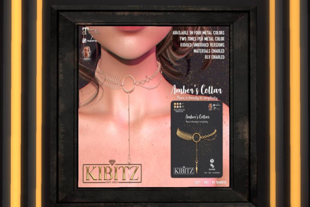 Amber's Collar - Legacy/MaitreyaX/Reborn, L$269 each/L$807 FP
