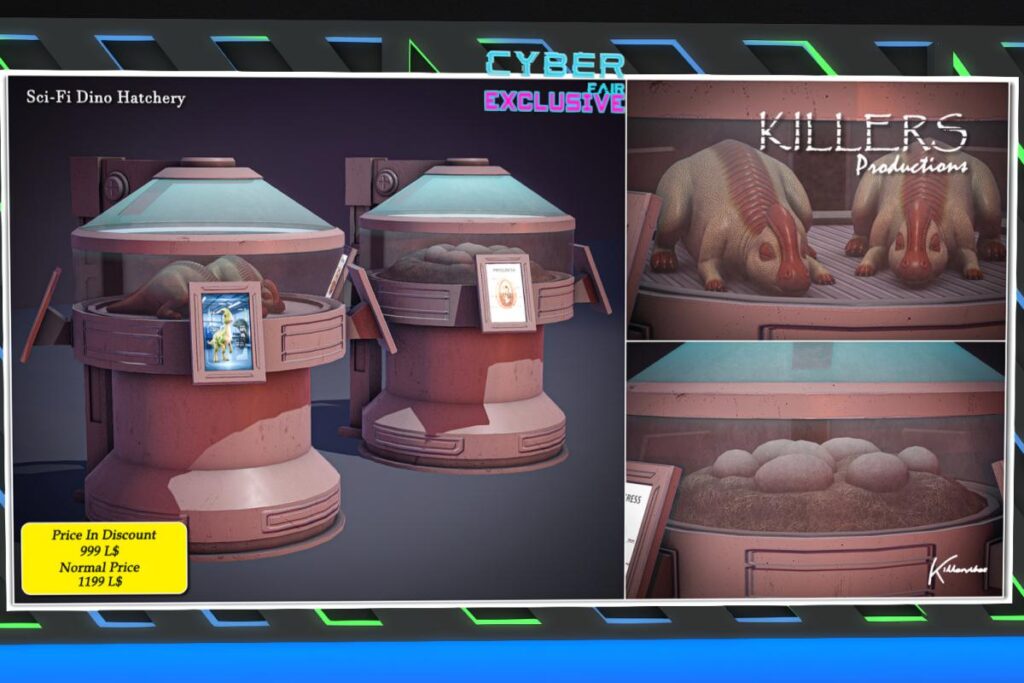 SciFi Dino Hatchery, L$999