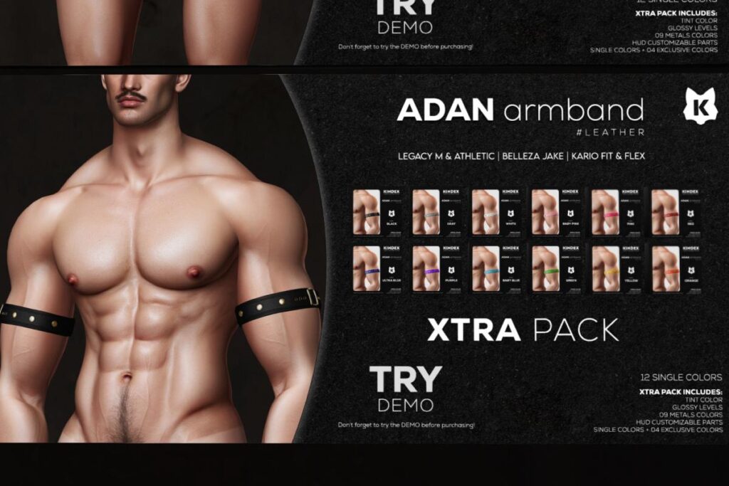 Adan Armband - Jake/Legacy/Kario/+mods, L$216 each/L$1557 FP