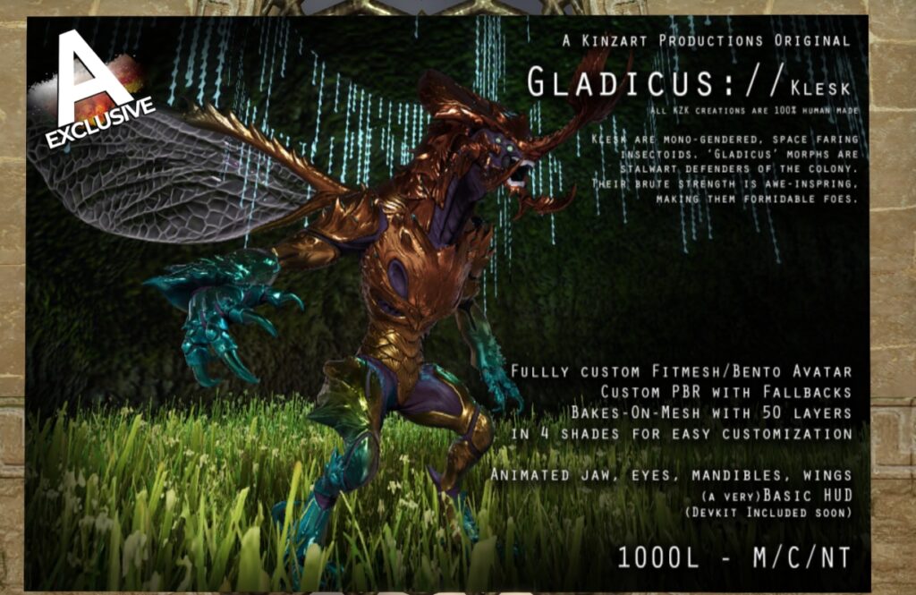 Klesk Mesh Avatar, L$1000