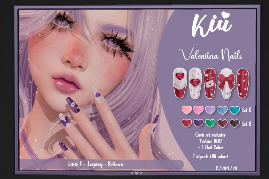 Valentina Nails - L$280 each/L$499 FP